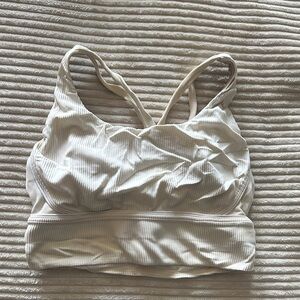 Lululemon Athletica Cream Strappy Sports Bra